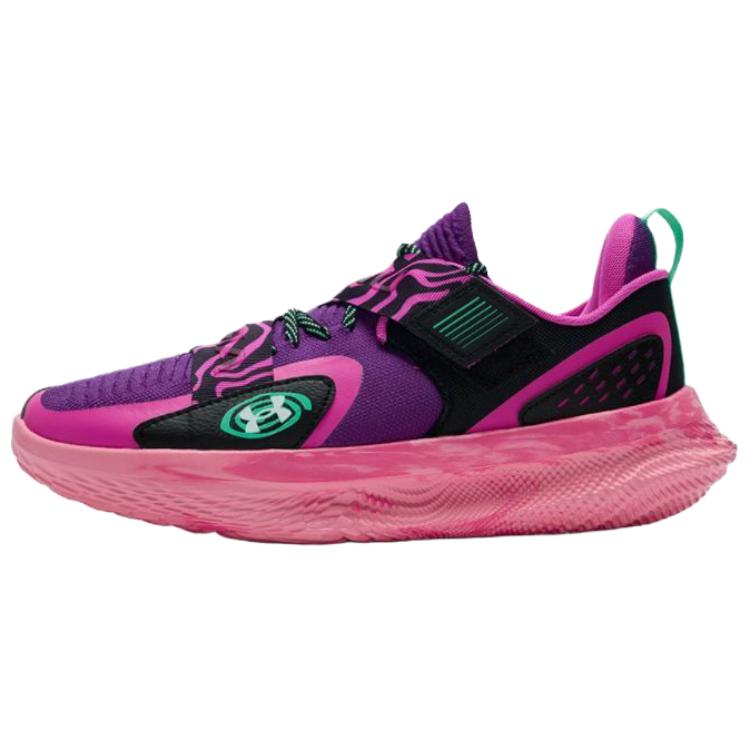 Under Armour Futr X 4 Comfortable Soft Non-Slip Durable Low-Top Basketball Shoes Unisex Sneakers Purple 3028831-514