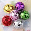 10-50Pcs 40mm Iron Christmas Bell Colorful Jingle Pendant For DIY Craft Material Ornament Making Supplies Xmas Decoration