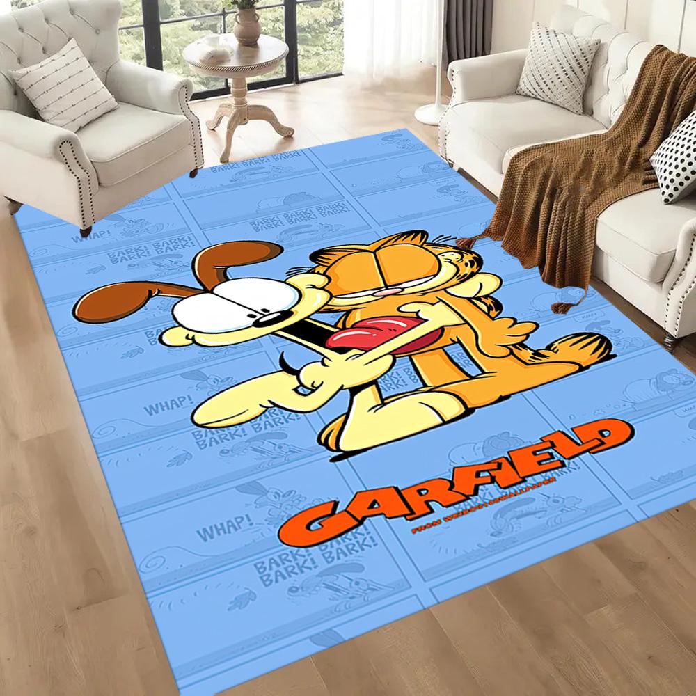 Garfield And Odie S Fun Day Square Rugs Are a Great Choice for Living Rooms, Bedrooms, Home Décor, and As Gifts