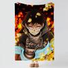 anime F-Fire Force-e Throw Thick Comfort Flannel Quilt, Multi-scene Use Indoor Outdoor Daily Nap