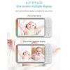 Babyphone 4,3" Drahtlos Video Hohe Farbauflösung Baby Nanny Sicherheitskamera Temperaturüberwachung
