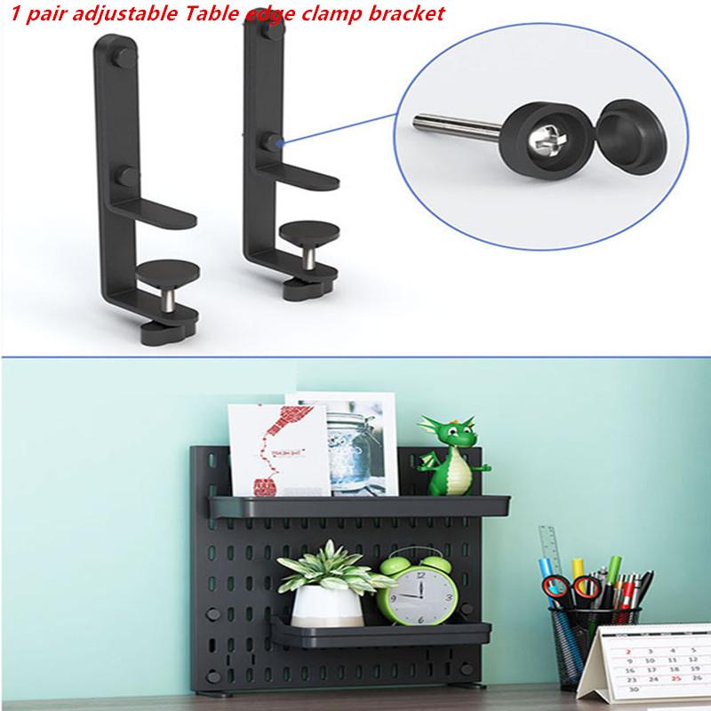 Punch-free Hole Board Vertical Desktop Wall Hanging Office Desk Storage Shelf Reading Room Desktop Kitchen Bathroom Storage Rack
