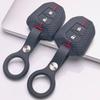 Anti Slip Car Key Protector for Isuzu D Max Mu-x V-Cross F Series Bison with Keychain Honeycomb Texture Shockproof Key Shell Accessory