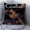 Anime Movie Coraline Classic Anime Pillow Cushion Cover Pillowcase Living Room Sofa Home Decor Customized