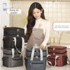 with Shoulder Strap Picnic  Bag Large Capacity Thermal Lunch Pouch  Travel Picnic