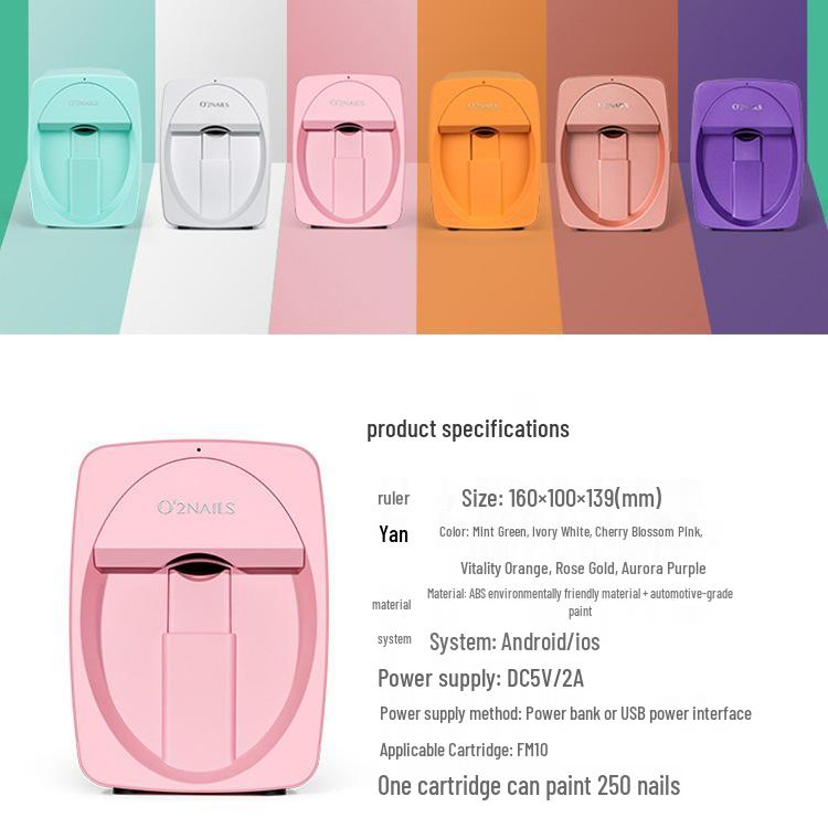 Smart Nail Art Printer M1: Portable Mini Self-Service Nail Painting Master