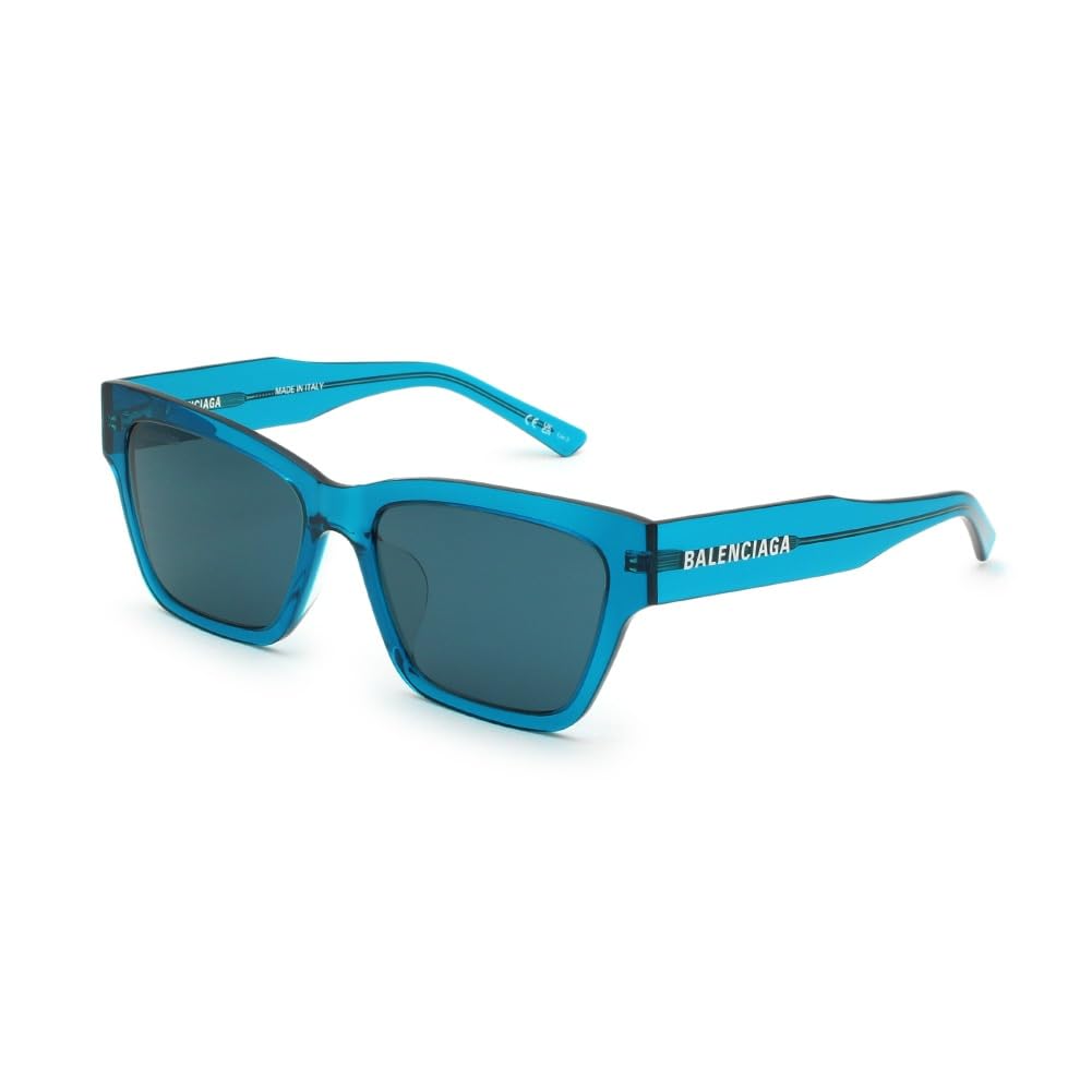Balenciaga Asian BB0307SA Clear Blue Women's Sunglasses, Fit, 004, Blue/Dark