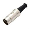 MIDI-Datenstecker, 5-Pin-Stecker DIN-Adapter mit Schraubverschlussgehäuse für Tastatur, elektronisches Klavier und Audio-Kabelkonfektionen