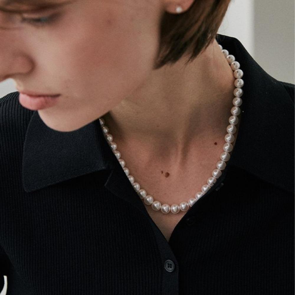 Verte 925 Silver   Avec Necklace Ver.06 un.Silver.207  8mm 