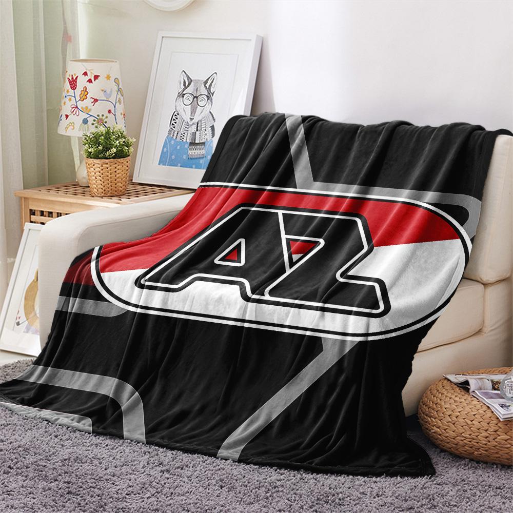 AZ Alkmaar Poster Flanelldecke, Hohe Qualität, Bequem für alle Jahreszeiten, Heimdekoration, Wärme und Komfort