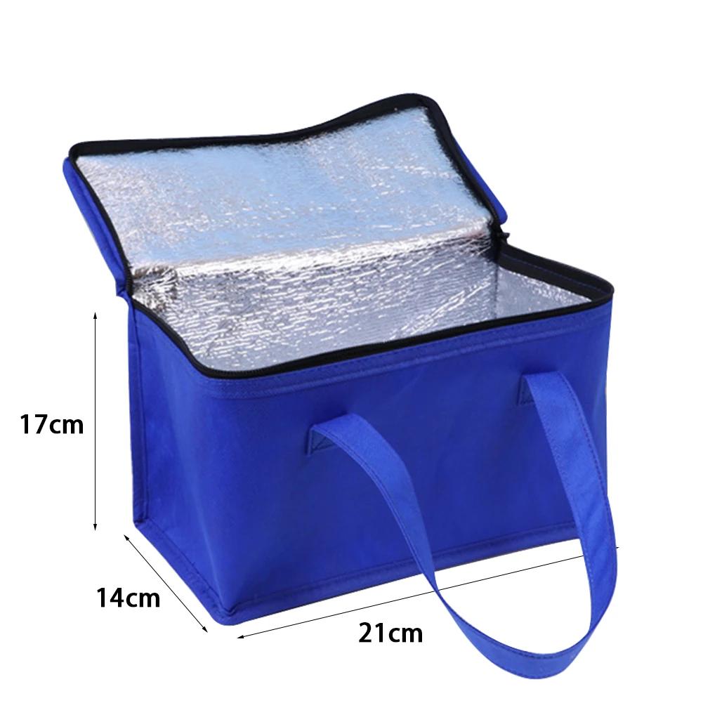 Insulated Thermal Cooler Bag Drink Storage Large Chilled Bags Cool Lunch Foods Lunch Box Zip Picnic Tin Foil Food Panier Repas