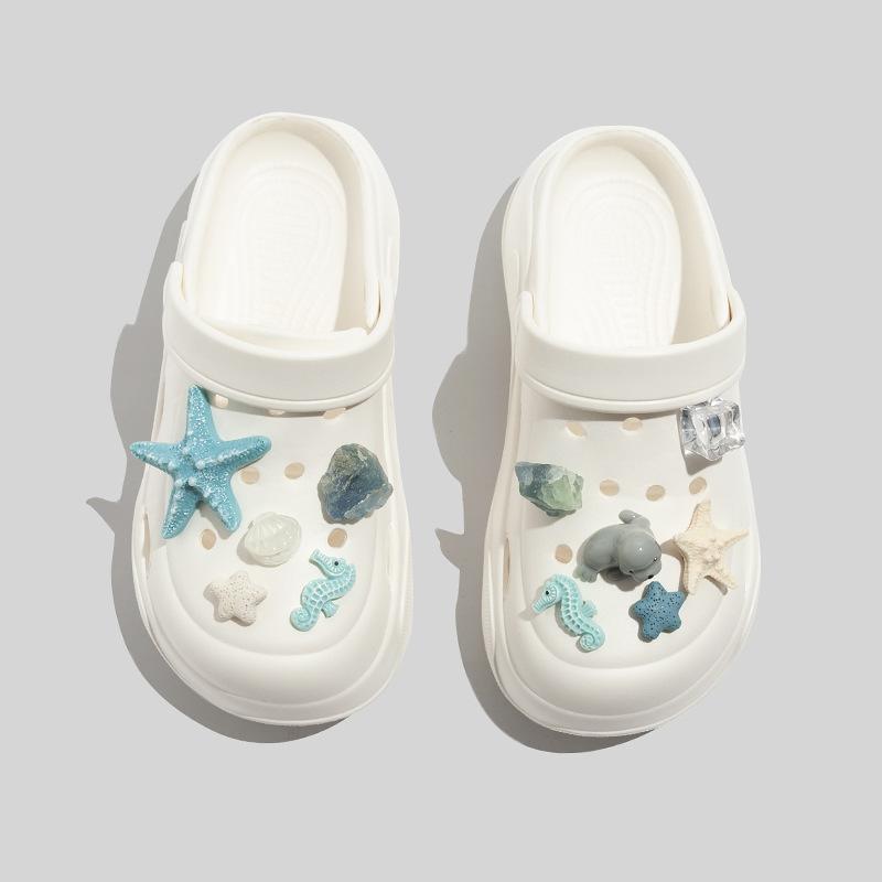 Round ball colored woven bubble shoelaces, casual shoes, slippers, hole shoes, flower shoes, breathable and non-slip soft soles