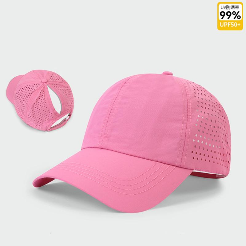 Lightweight UV Protection Baseball Cap Women Summer Breathable Quick-drying Mesh Hats Woman Comfy Ponytail Opening Unisex Hat