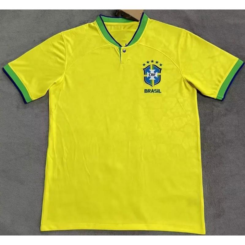 Maglia da Calcio Nazionale Brasiliana Neymar 10 Raphinha Edizione da Tifoso Manica Corta Uomo Donna Abbigliamento Sportivo