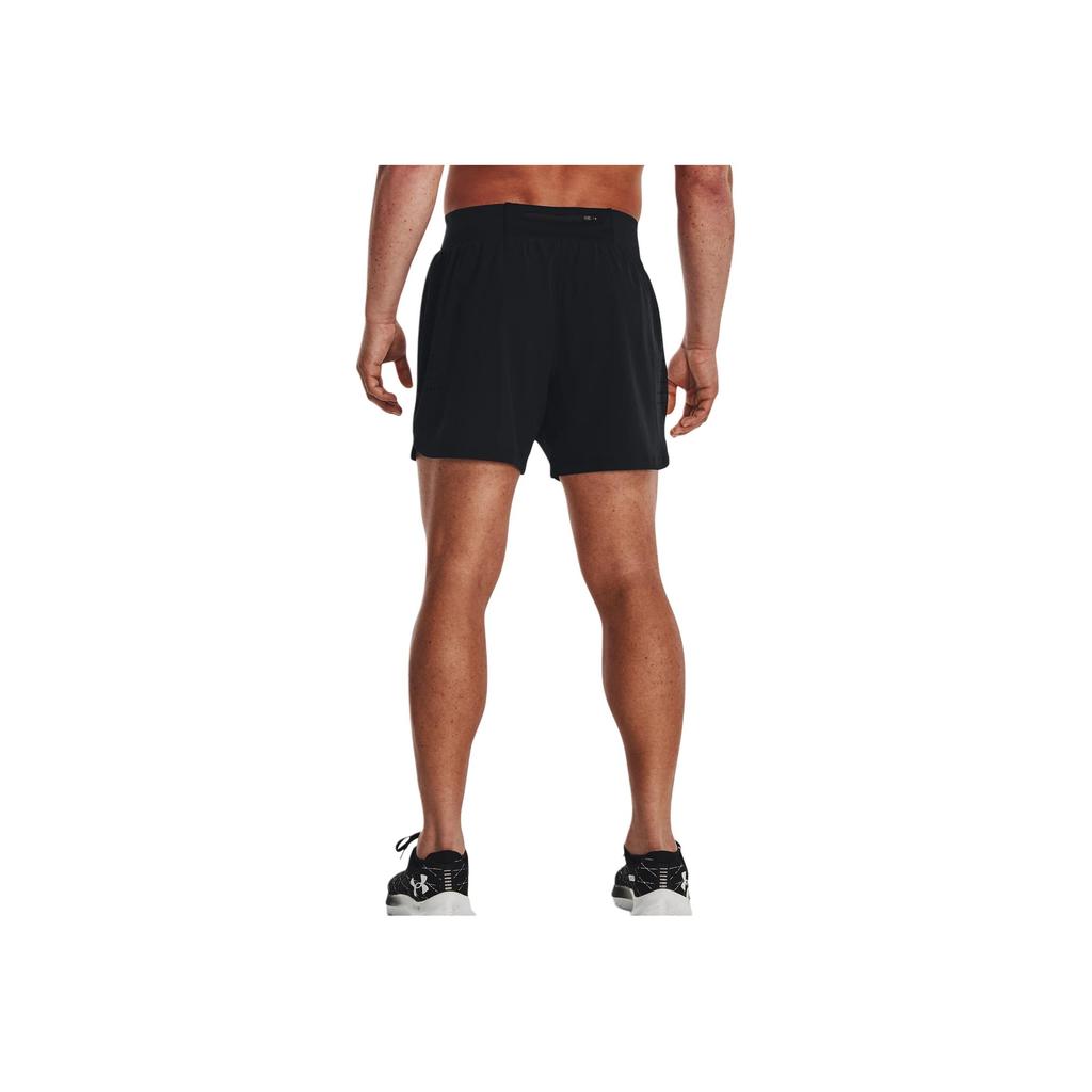 Under Armour Solid Color Elastic Waist 7-Inch Shorts Men Bottoms Black 1377484-001