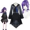 Asahina Mafuyu Cosplay Costume Wig  Anime Project Sekai Colorful Stage Cosplay Halloween Party Uniform for Women Girls