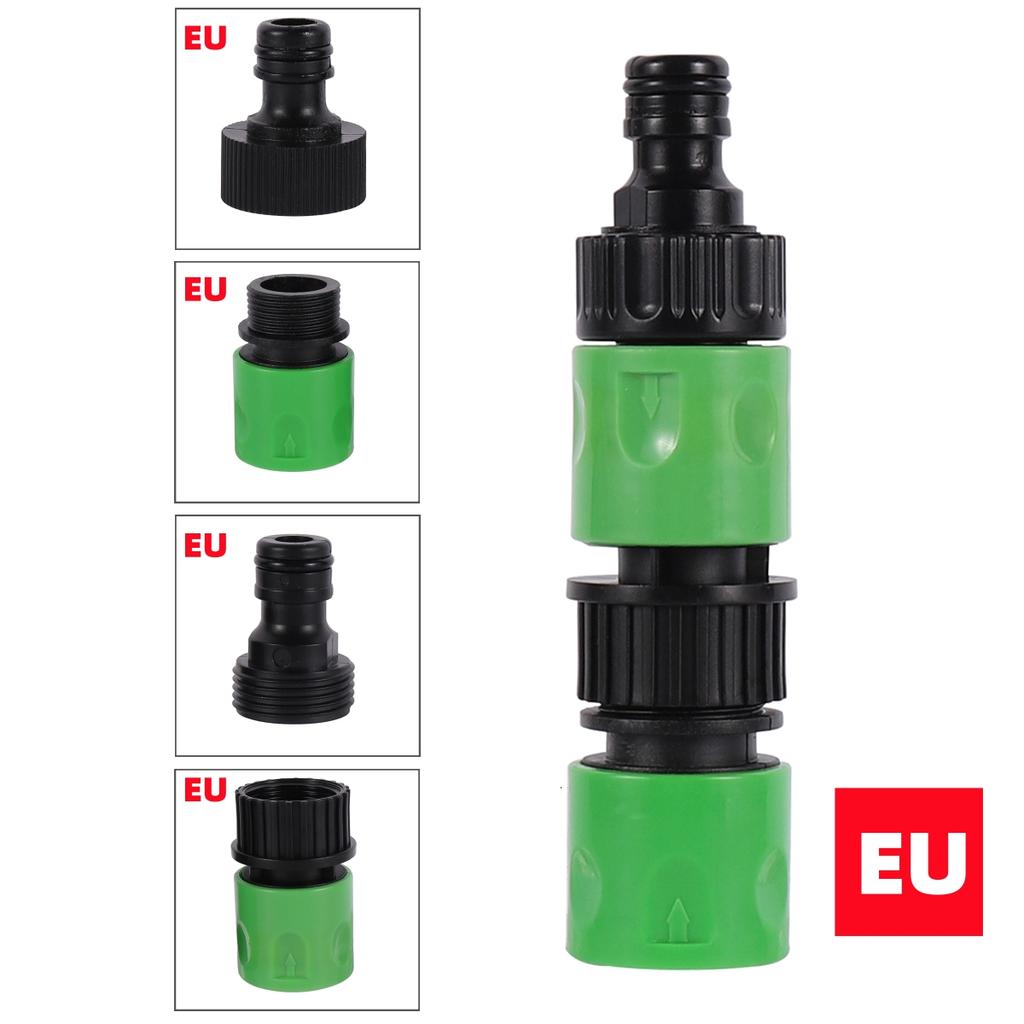 2 Sets EU/US Standard 3/4" Male & Female Thread Quick Joint 16mm Fast Connection Garden Irrigation Car Washing Pet Bathing Joint