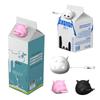 Cow-Shaped Design Milk Bottle Dispenser Rotatable Function Anti-Spill Cover  for Beverages