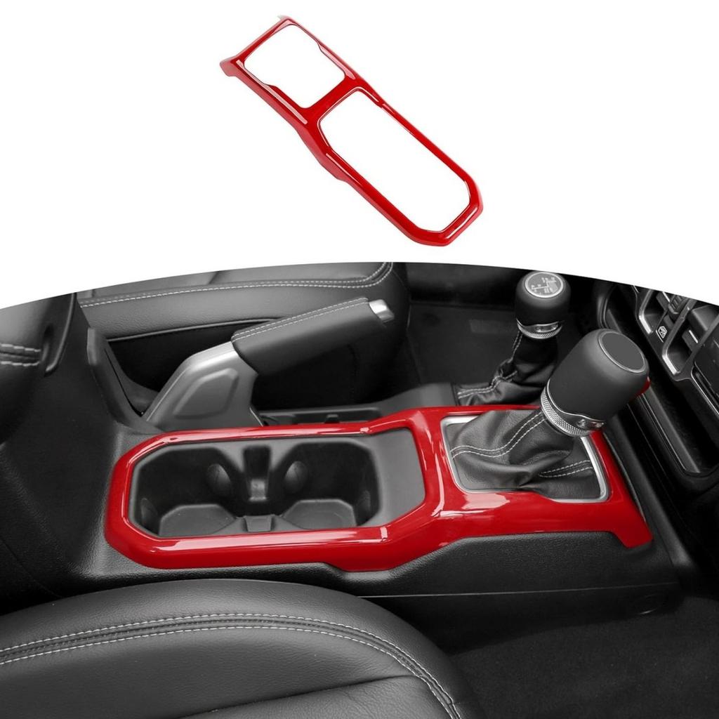 JIDIXIAN Cup Holder Gear  Panel Decoration Cover for   JL   2018 2019 2020 2021 2022 2023 2024 Up