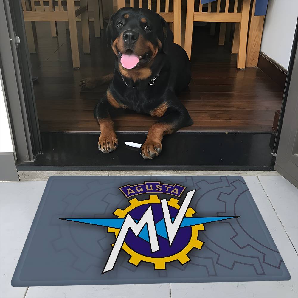 M MV A Agusta Door Mat Washable Non Slip Living Room Sofa Chairs Area Mat Kitchen Doormat Area Rug