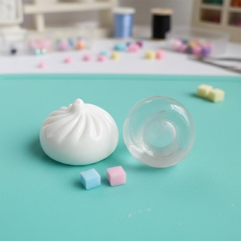 1/5/10Pcs Dumpling Shape Diy Stress Ball Kit Pressure Ball Skin For Kids Teens Adults Students Travelers Travel Home Decoration