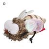1 Set Cat Teaser Toy Vivid Exquisite Relieve Boredom Bee Shape Pet Cat Plush Squeaky Toy Pet Supplies