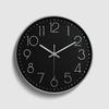 Plastic Silent Wall Clock, Creative and Fashionable Three-dimensional Digital Scale Wall Clock for Living Room, Clock 12 Inches 30CM