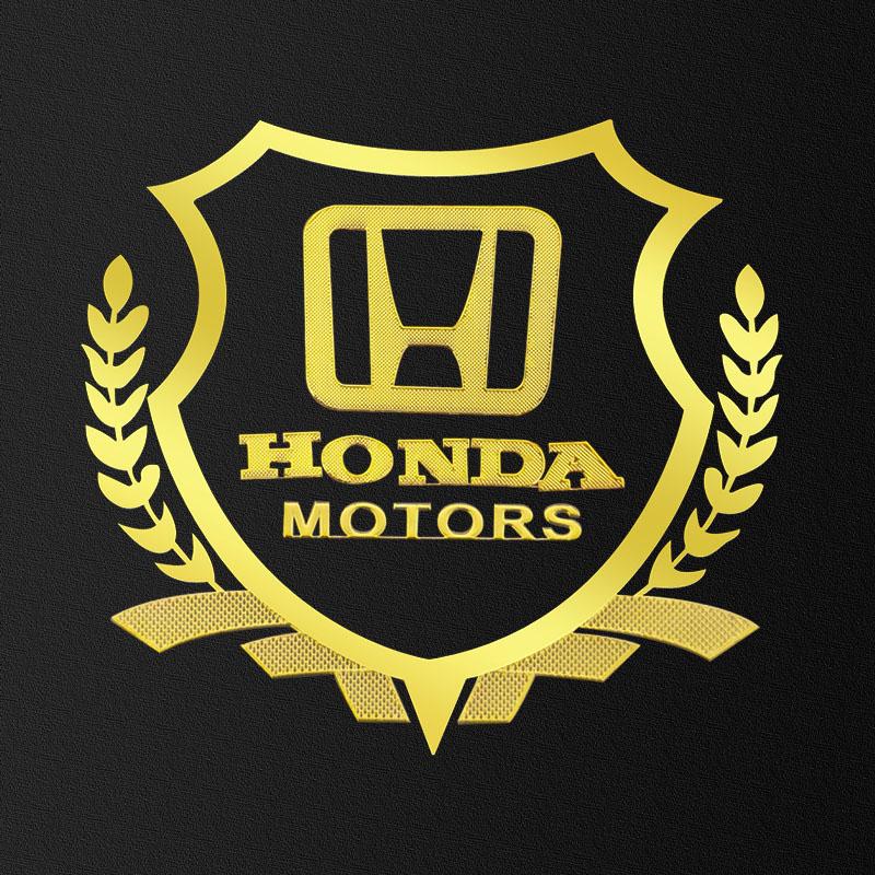 Car Badge Body Side Metal 3D Emblem Ears of Wheat Sticker Decal Auto Exterior Accessories For Honda Fit Mugen Insight Type VTEC Vezel Fit XRV CRV HRV