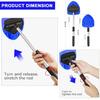 Windshield Cleaner, Car Windshield Cleaning Tool With 3 Reusable And Washable Microfiber Pads And Extendable Handle Microfiber Car Window Cleaner