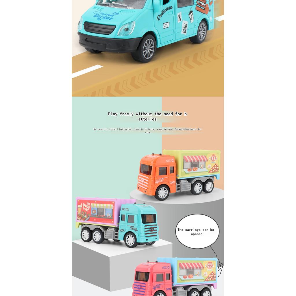 Modellino di Macchina Giocattolo a Inerzia - Macchina per Bambini per Ragazzi per Live Streaming, Design a Scatola del Gelato