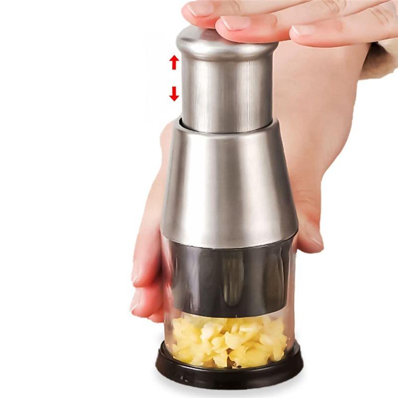 

AEE2-Garlic Press Multifunctional Manual Garlic Cutter For Mincing Garlic серебро белый