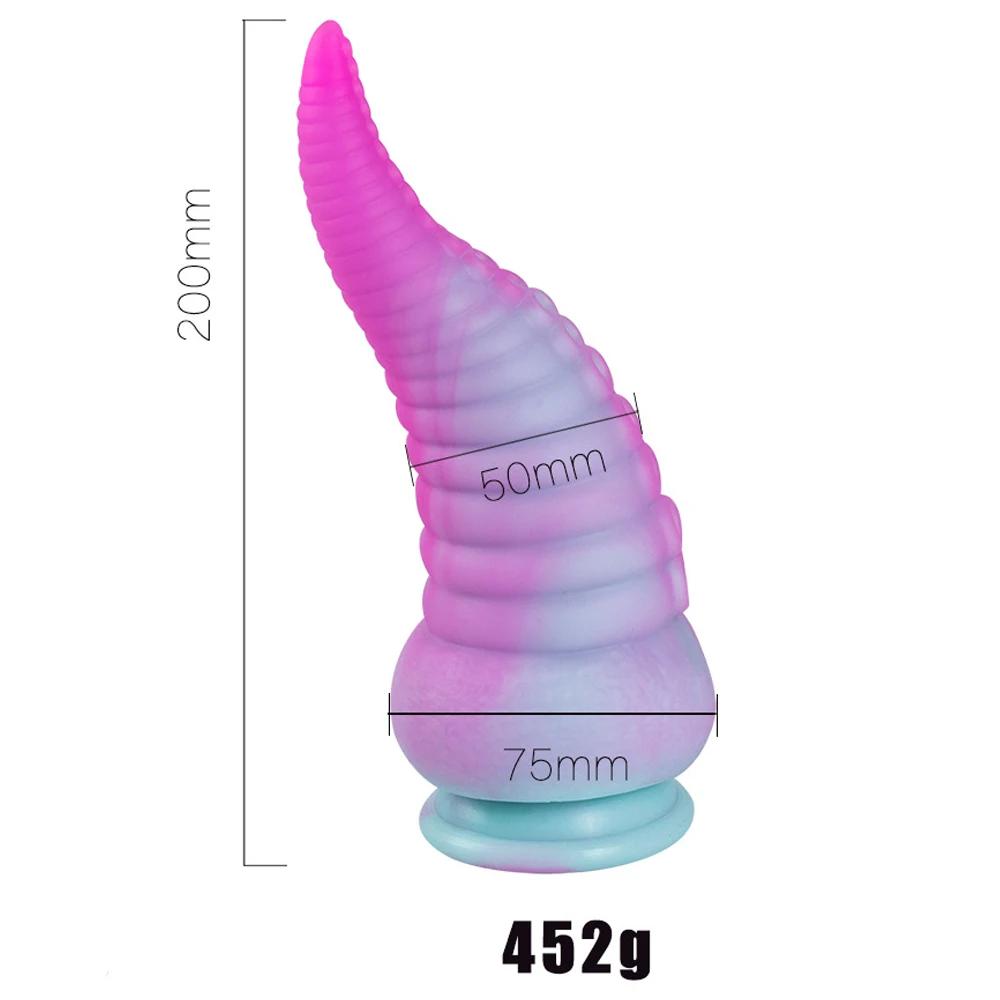 Huge Silicone Anal Dildo for Women Masturbation Octopus Tentacle Anal Plug Prostate Massage Buttplug Sex Toy 18+ Anal Dilatation