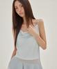 Leondeondada Sheer Flare Layered Dress, Gray