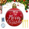 Inflatable Christmas Yard Decorations 24 Inch Ball Christmas Ornament With Light 16 Colors Giant Ornament For Garden Lawn Yard