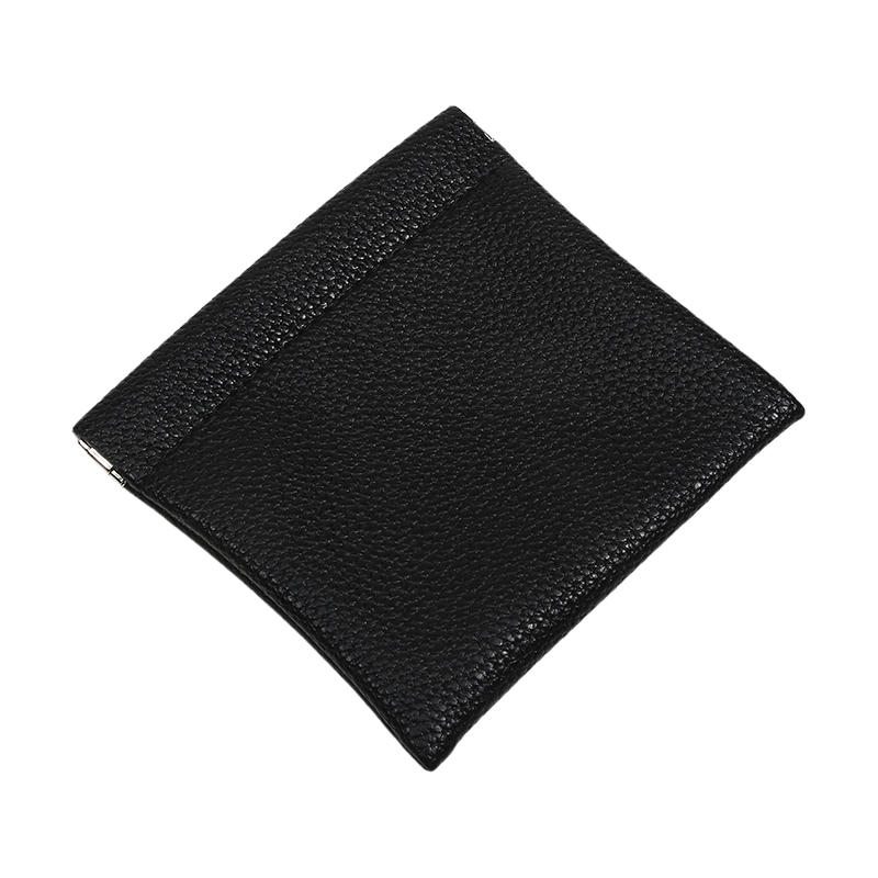 Self-closing PU Leather Coin Purse Passport Driver's License Document Holder Data Cable Cosmetic Bag Lipstick Storage