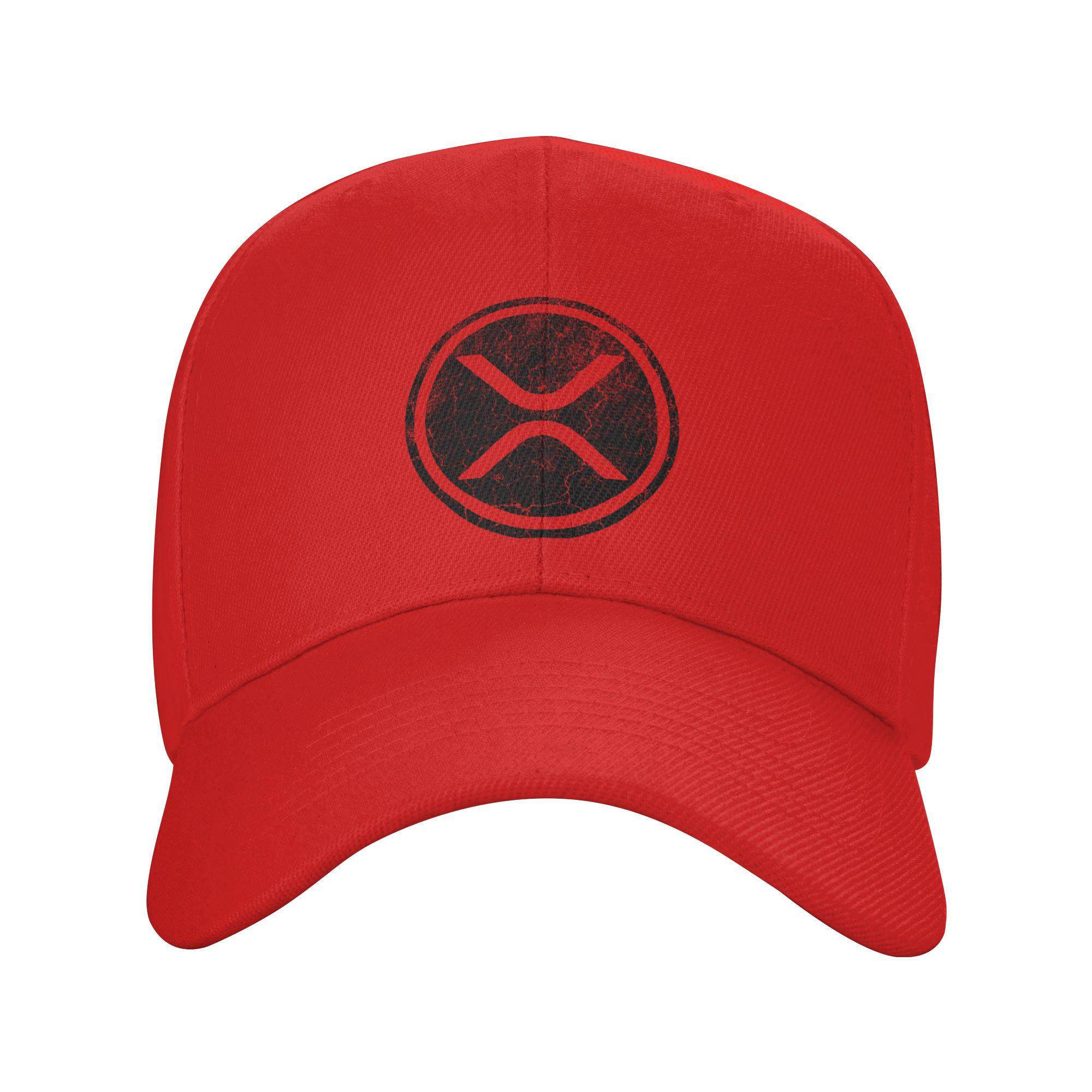 XRP Ripple Crypto Vintage Baseball Cap UnisexTeens Design Trucker Hat Summer Casual Kpop Rock Sunscreen Baseball Caps One Size