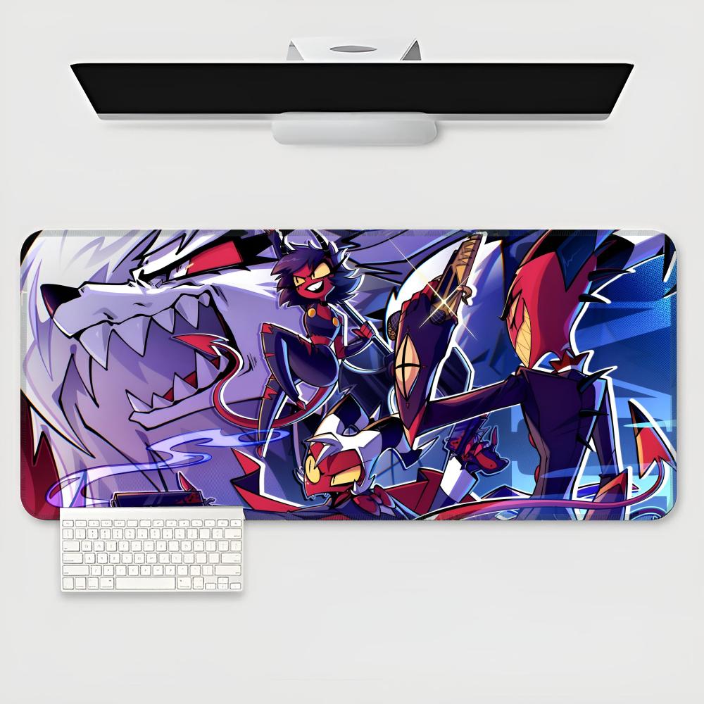 

Helluva Boss Mouse Pad game teclado XXL Mouse Pad Large Computer Laptop Non-slip Keyboard Desk Mat Mousepad 600x300x2mm
