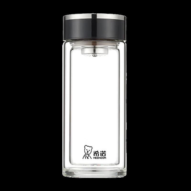 Xinuo XN-1000 Double-Wall Glass Water Bottle