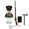 Napoleonské války Vojenští vojáci Stavebnice Miniaturní figurky WW2 Francouzští Britové střelci Pušky Zbraně Hračky pro děti