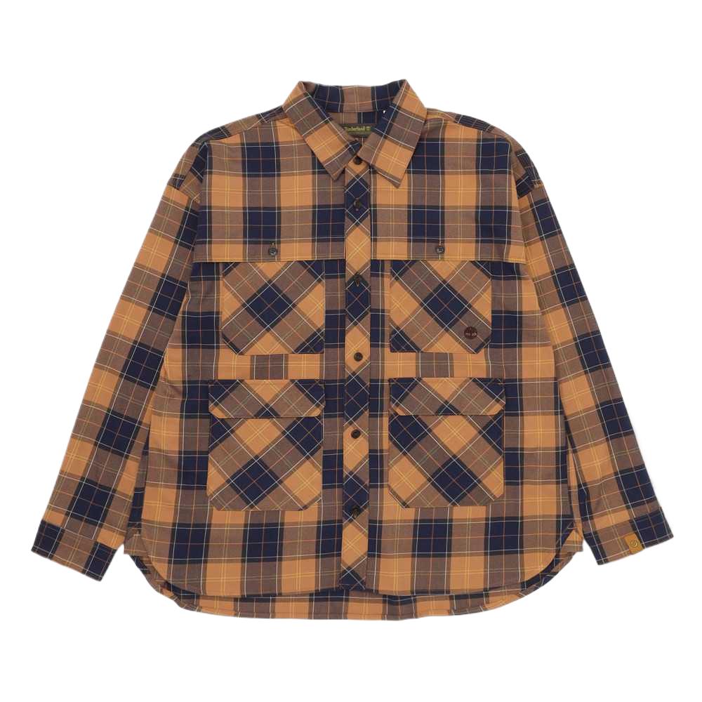 

Timberland Tokyo Design Series Plaid Long Sleeve Versatile Comfortable Shirt Men shirts A2D98DE8 L