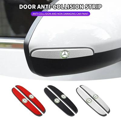 4Pcs Luminous Car Rearview Mirror Door Protective Sticker Protection Strip for Mercedes Benz W211 W204 W210 W203 CLA GLA