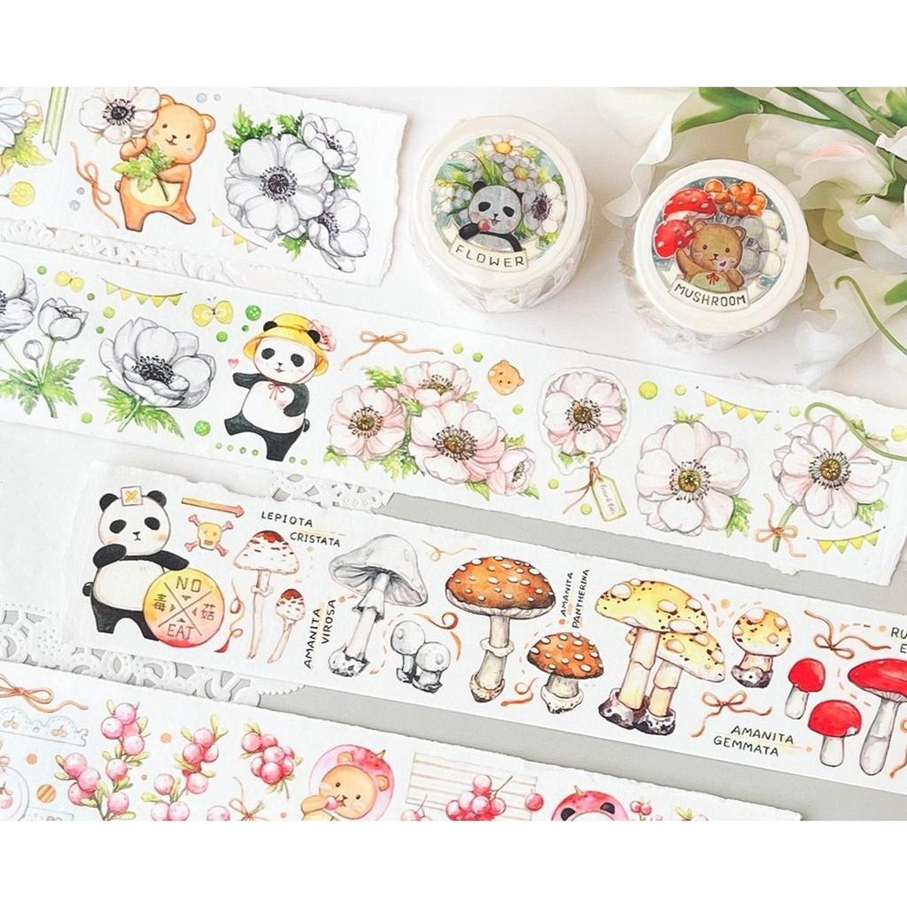 1pcs/1lot Decorative Adhesive Tapes Munchkin's Teeth Bear Masking Tapes Scrapbooking DIY Paper Japanese Stickers