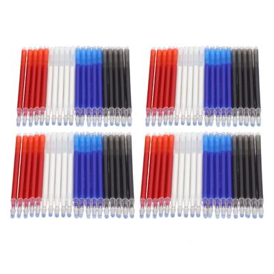 80Pcs Heat Erasable Pens Refills 4 Bright Colors Heat Erasable Steel Head Fabric Pens Refills for