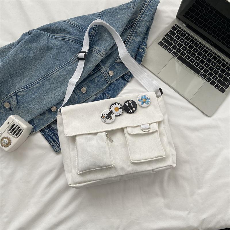 Canvas Crossbody Bag for Women Large Capacity Messenger Shoulder Handbag