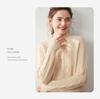 Cashmere Cable Knit Raglan Sweater - Half-High Neck, Loose Fit