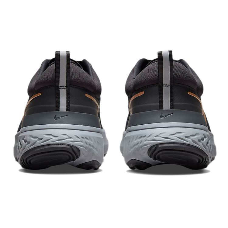 Nike React Miler 2 Men Black Dark Smoke Grey Particle Grey Metallic Gold CW7121-005