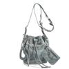 Women's Versatile Drawstring Studded Bucket Bag - High-End Casual Single Shoulder & Crossbody