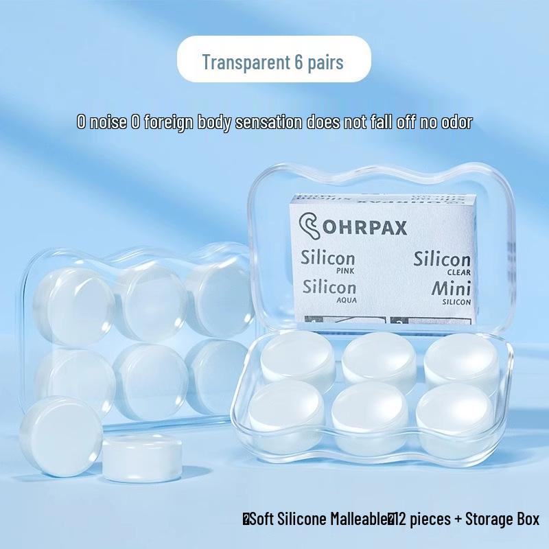 Sleep-Enhanced German Silicone Earplugs: Soundproof, Noise-Reducing, Pain-Free for Studying & Rest