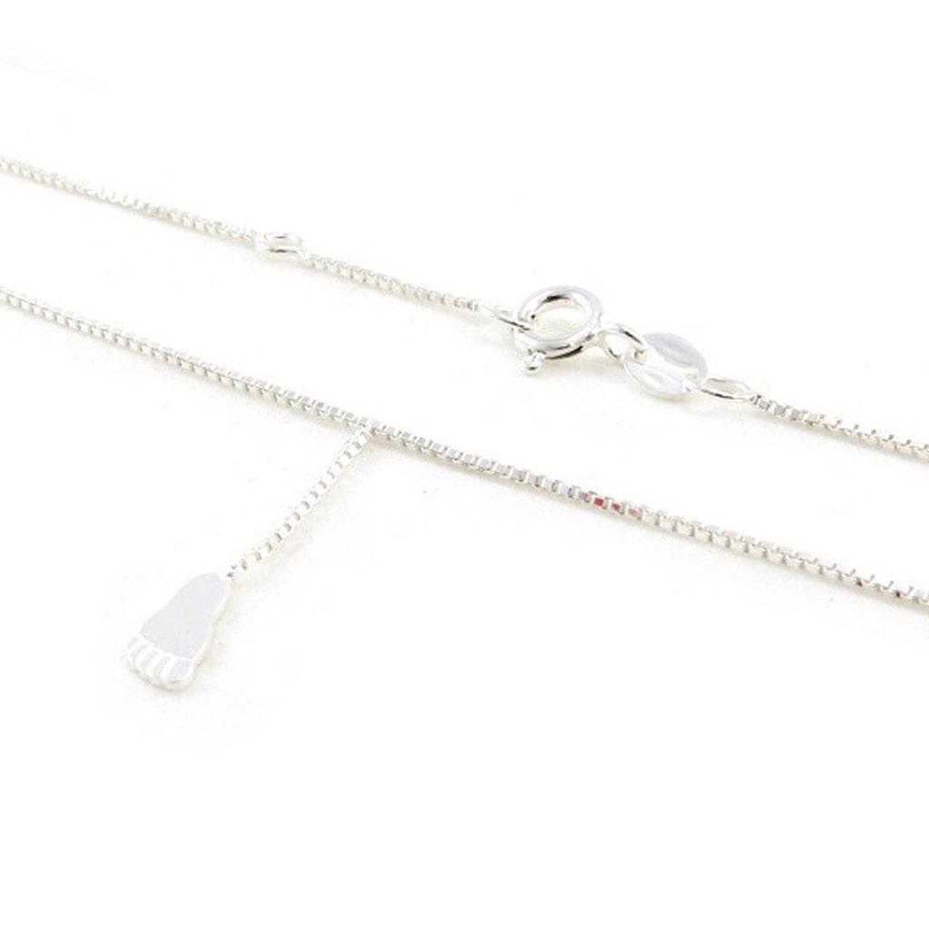Les Trésors De Lily [J0119] - Silver Anklet 'Empreinte'