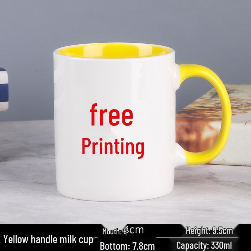 Kreative Keramiktasse mit individuellem Logo für Thermotransfer und Werbegeschenk